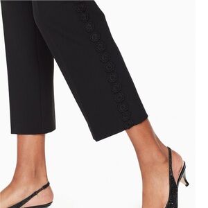 kate spade new york Cropped Lace-Trimmed Cigarette Pants NWOT